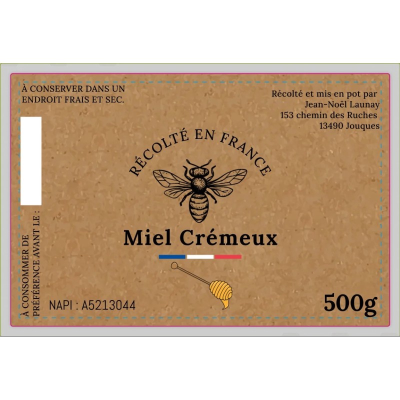 Miel Crémeux Artisanal Français | Les Abeilles de Jouques